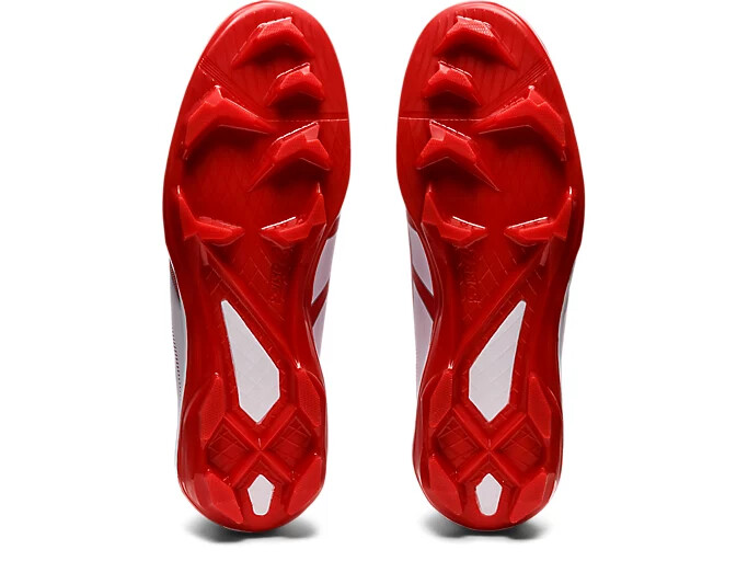 ASICS STAR SHINE 3 1123A033 101 White Red Baseball Cleats