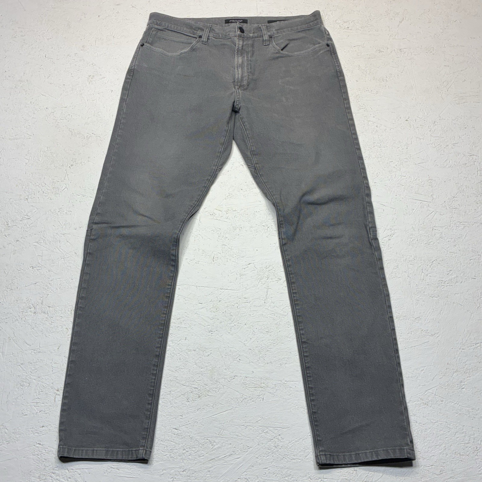 Proof Pants Rover Men 33×32 Gray Slim Fit Canvas Stretch Outdoor Casual Distress
