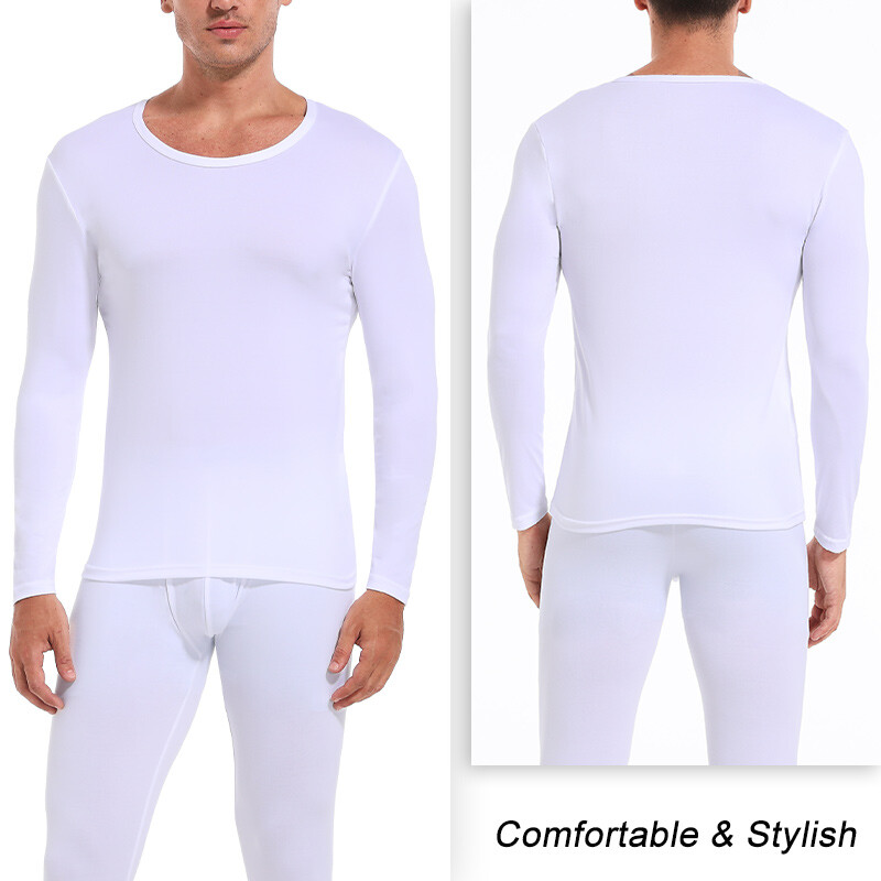 Men’s Thermal Underwear Set Ultra Soft Long Johns Set Base Layer Fleece Lined