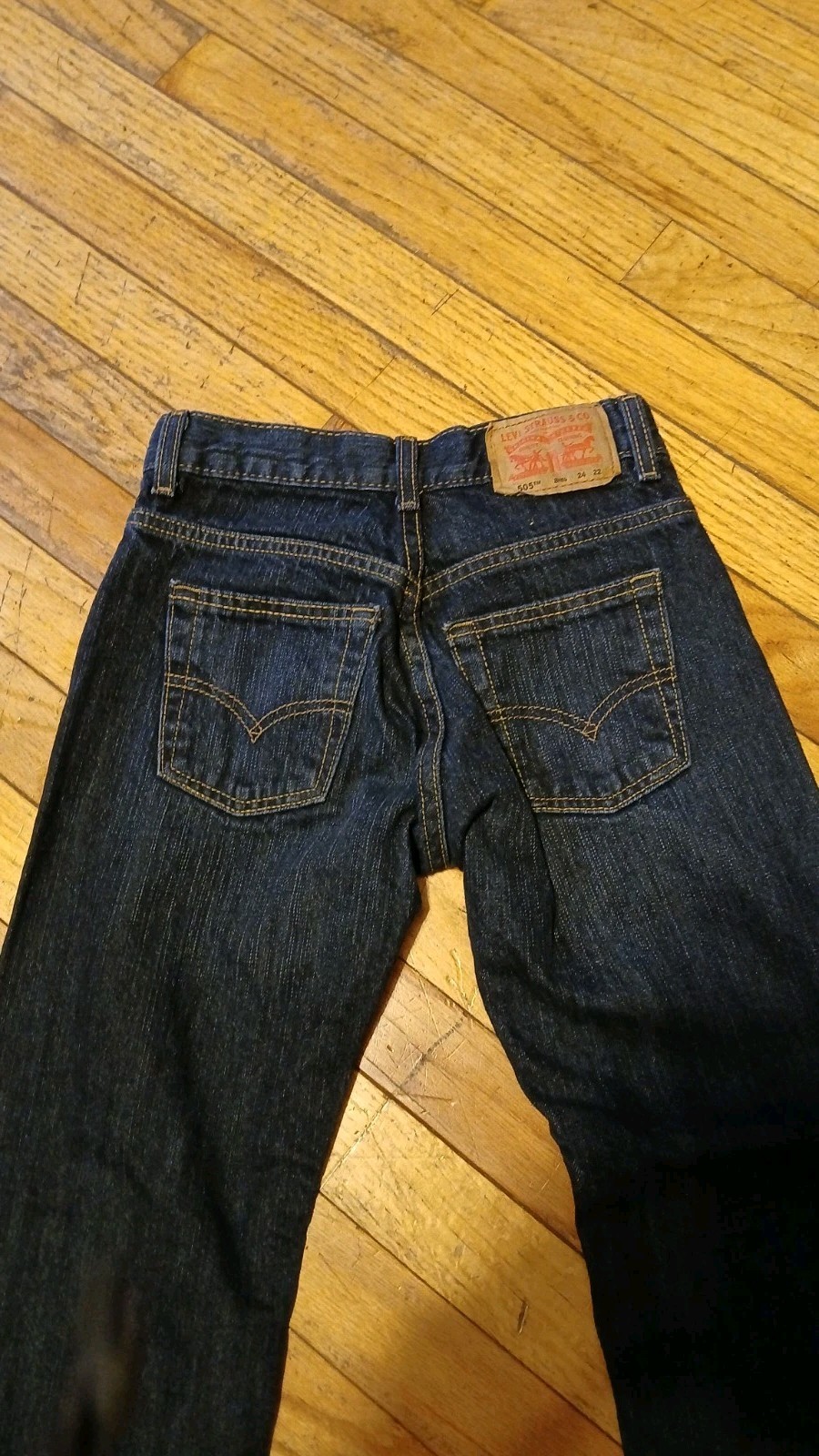 Levis 505 Regular Jeans Youth Size 8 Reg W24 L22 Blue Denim Kids
