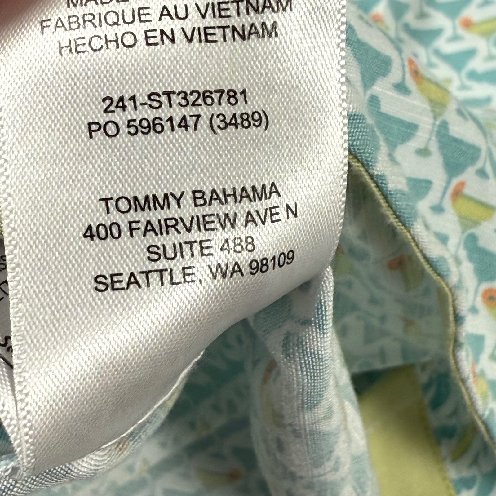 Tommy Bahama The Veracruz Cay XL/TG Short S/S AOP Martini Print Men’s