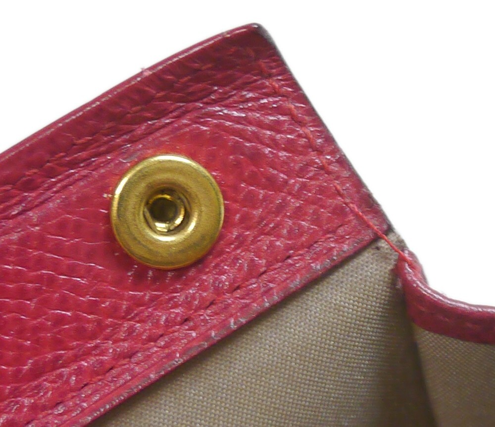 Authentic HERMES Caro PM Pouch Serie Leather #4055