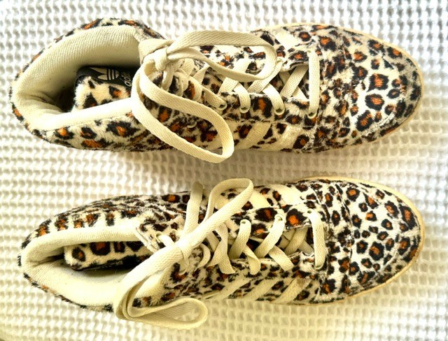 Size 9 – Adidas Jeremy Scott Leopard Tail Sandstorm