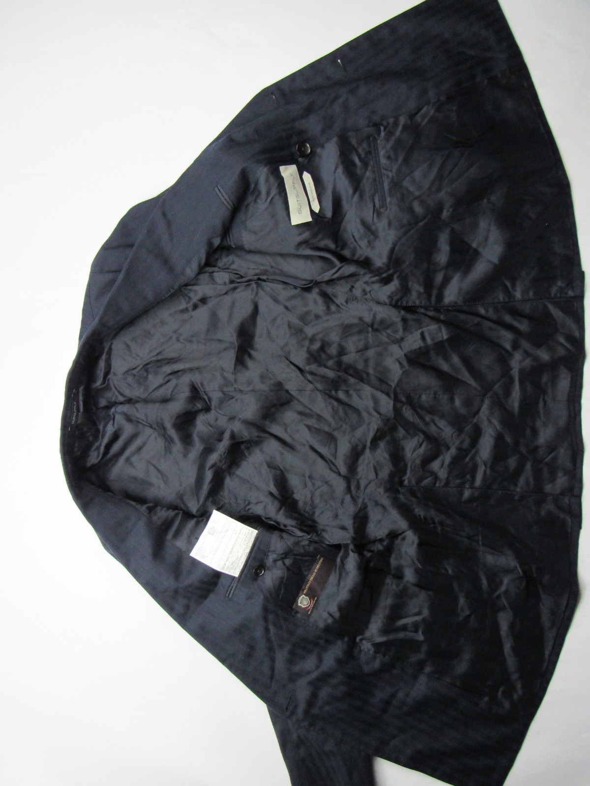 SuitSupply Blazer Havana Double Breasted Jetted Slim Coat 34 Super 120s Fratelli
