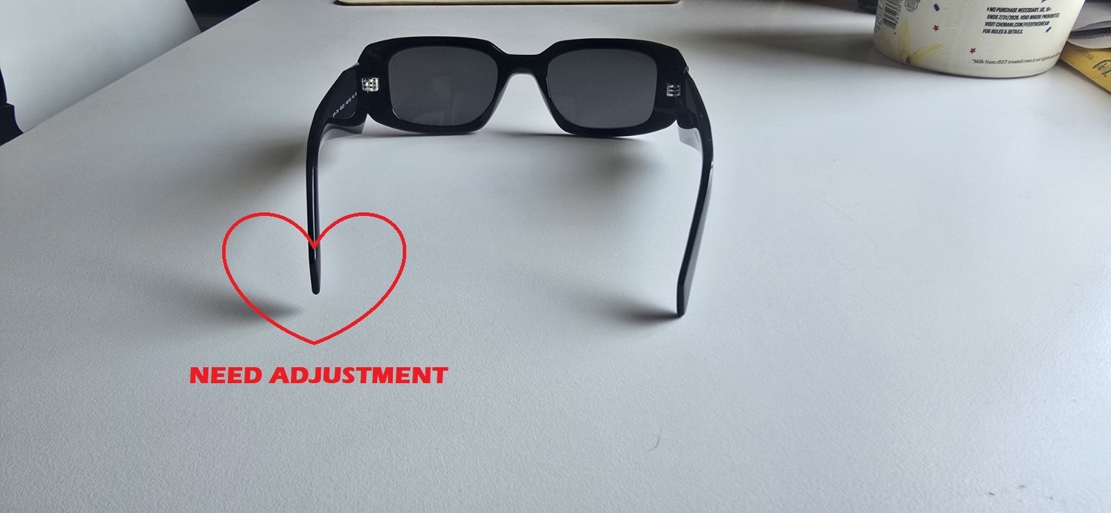 🕶 PRE-OWNED PRADA PR 17WS 49✩20 1AB-5S0 145 3N SUNGLASSES 🕶