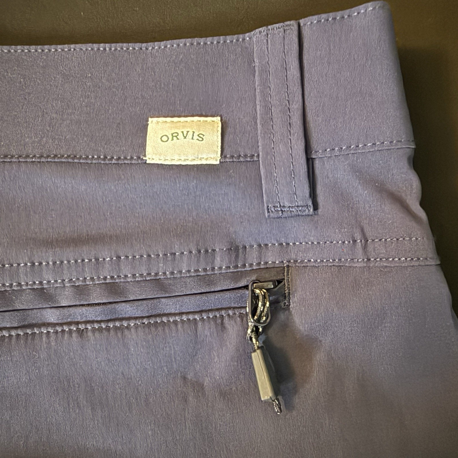 Orvis Tech Pants Men’s 38×30 NWT Blue Stretch Water Repellent Hiking Travel