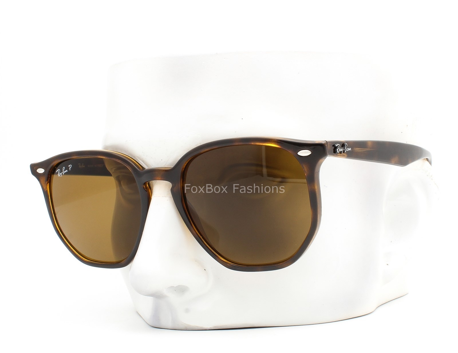 Ray-Ban Sunglasses RB 4306 710/83 Polished Brown Havana Polarized with Case
