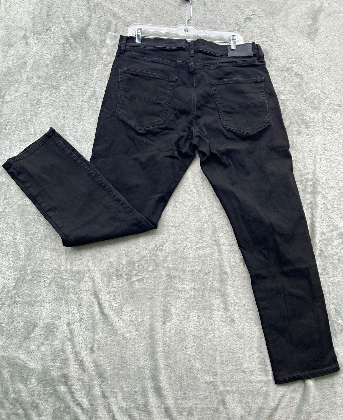 Lucky Brand Men’s Slim Fit Black Denim Jeans Cotton Blend Mid Rise 5-Pocket