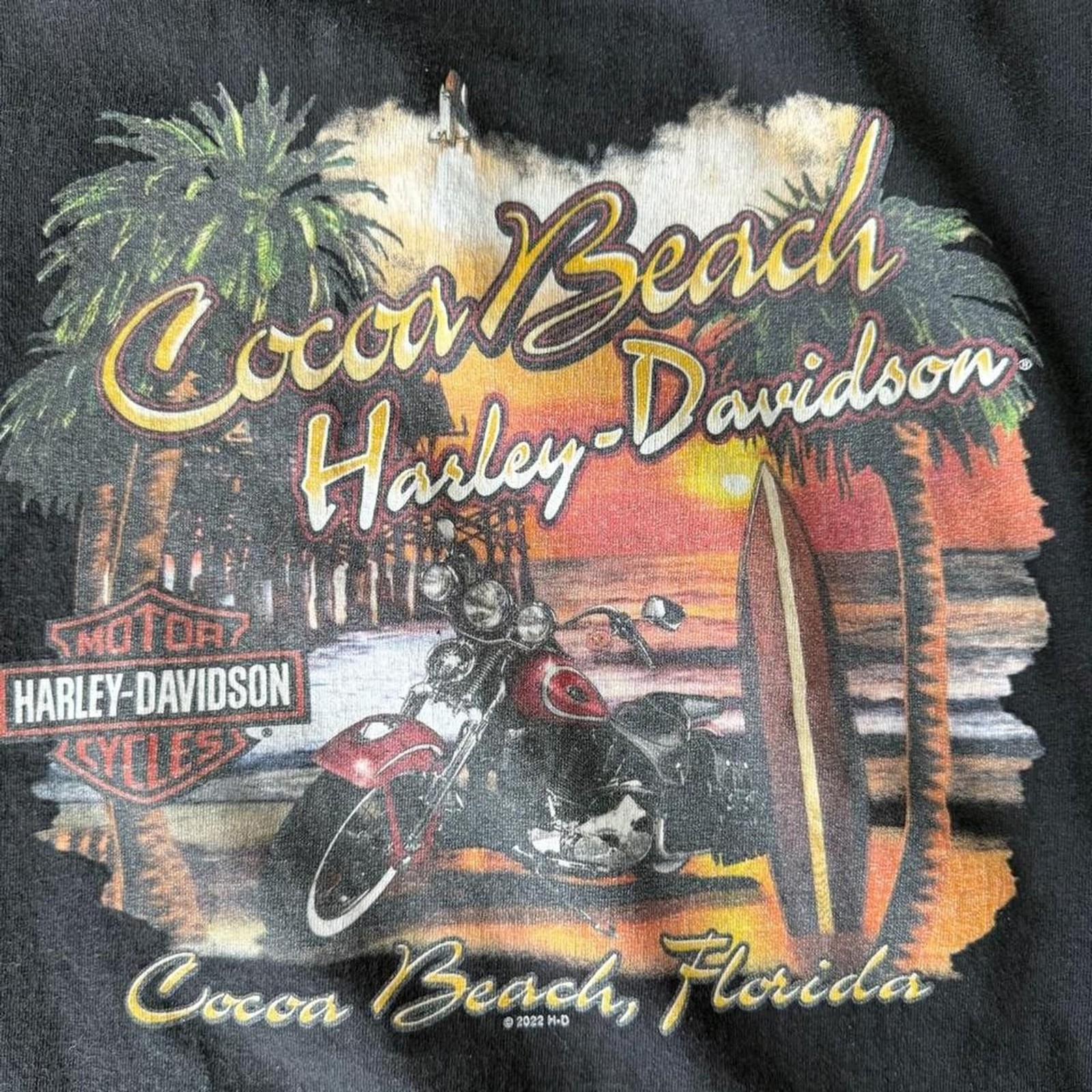 Harley-davidson Cocoa Beach Men’s Black T-shirt
