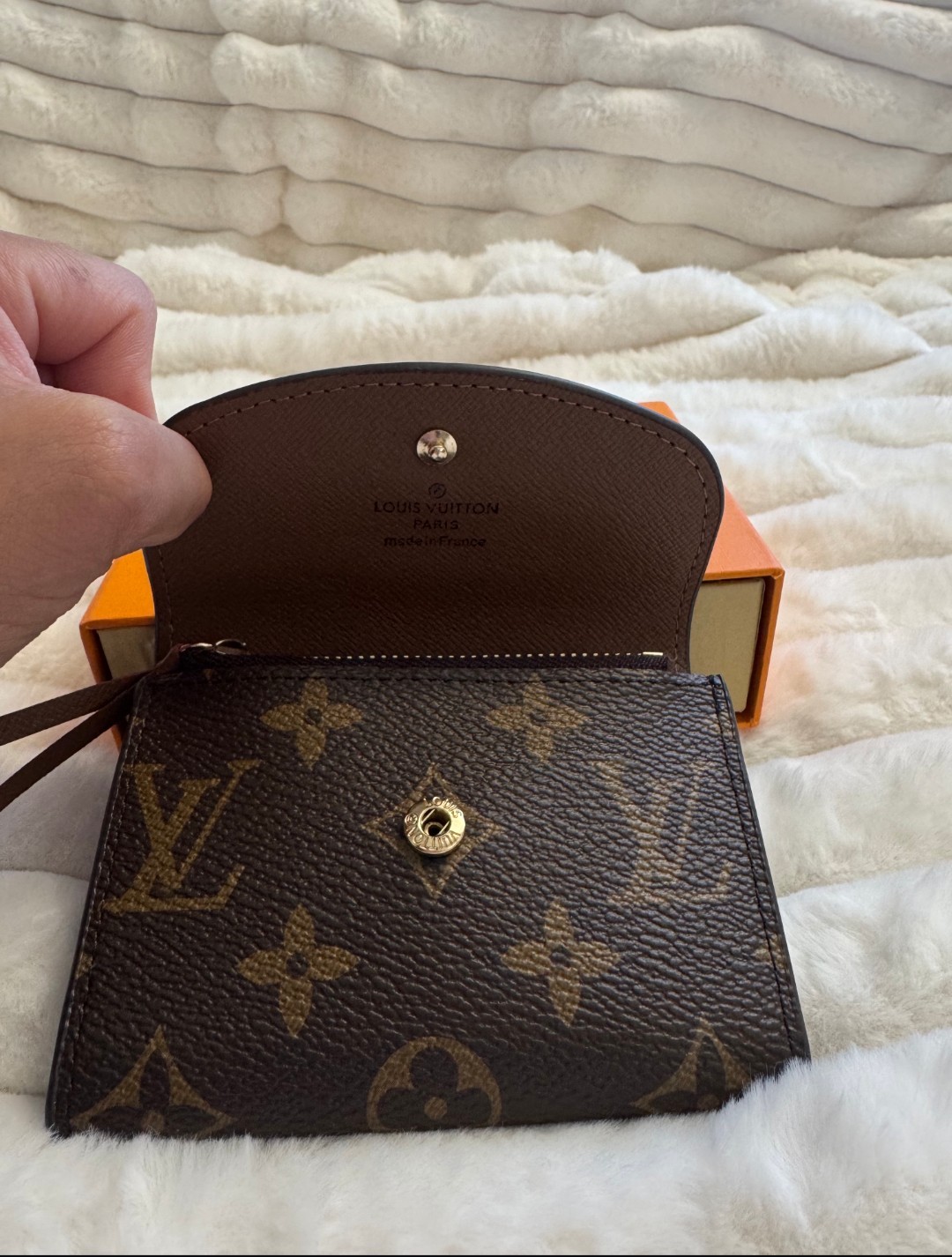 Louis Vuitton Monogram Brown/Gold Rosalie Wallet