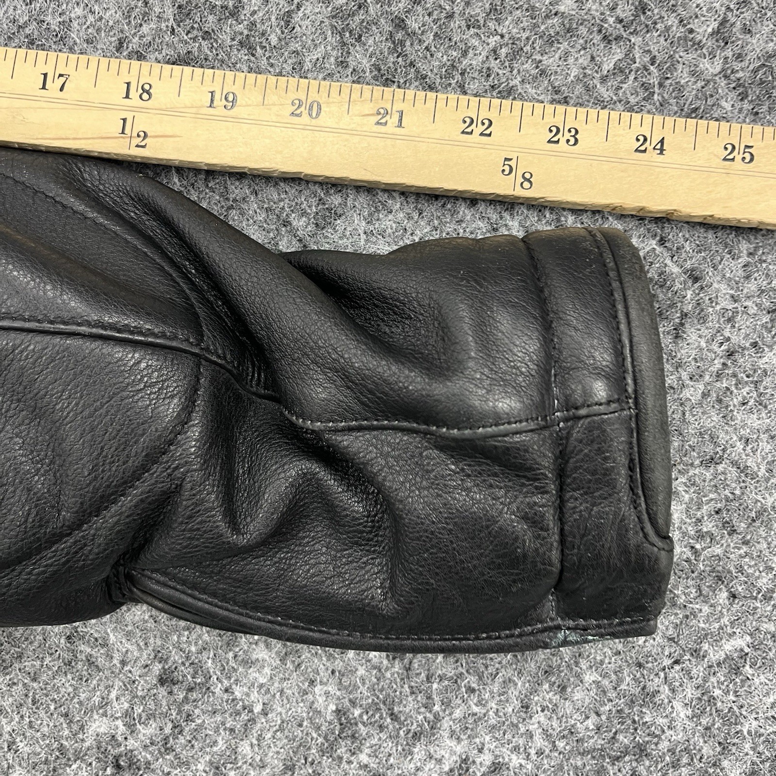 Harley Davidson FXRG Jacket Mens Large Black Leather Liner Armor Biker