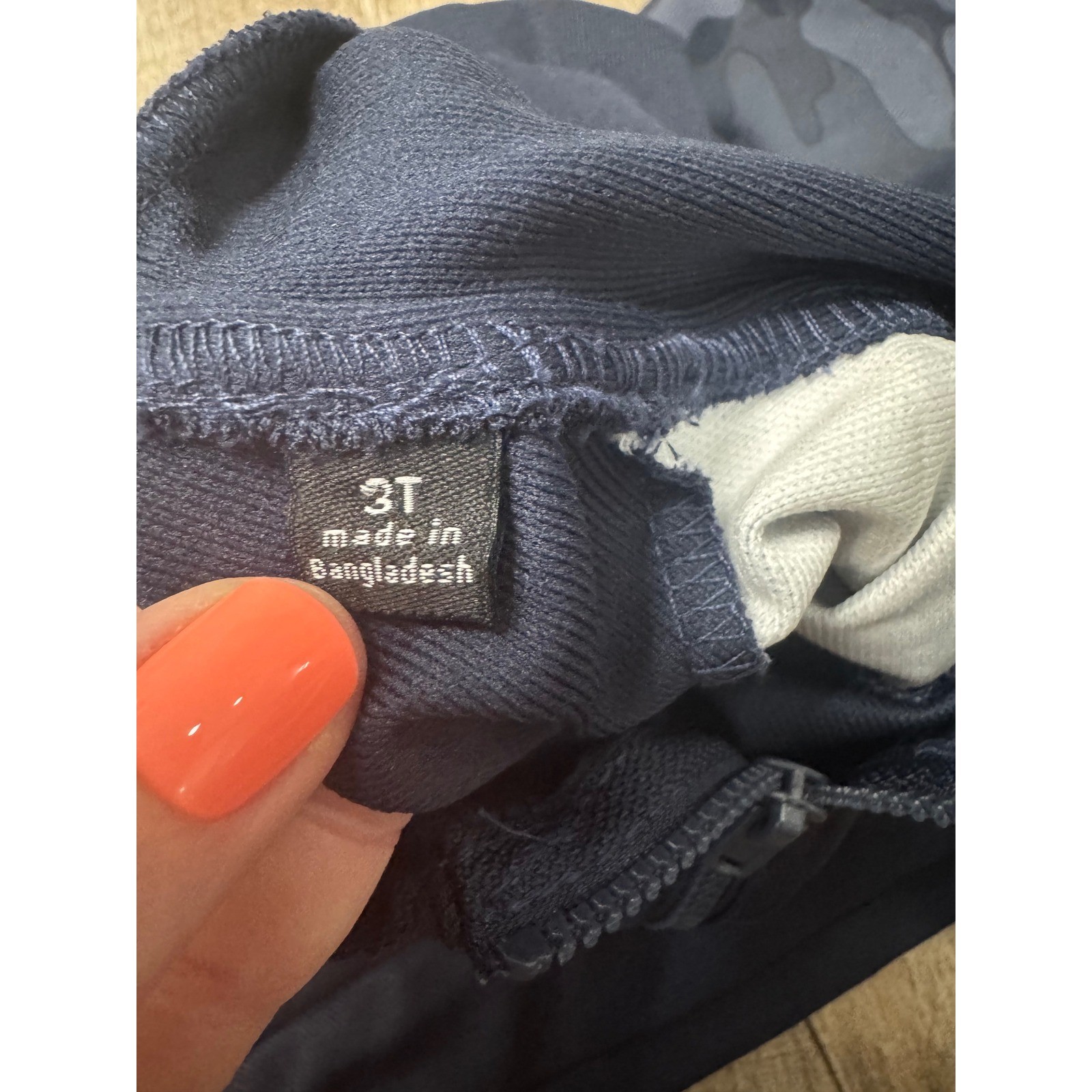 Mick Mack Sport Kids Navy Camo Tracksuit Set Half Zip Hoodie & Joggers 3T