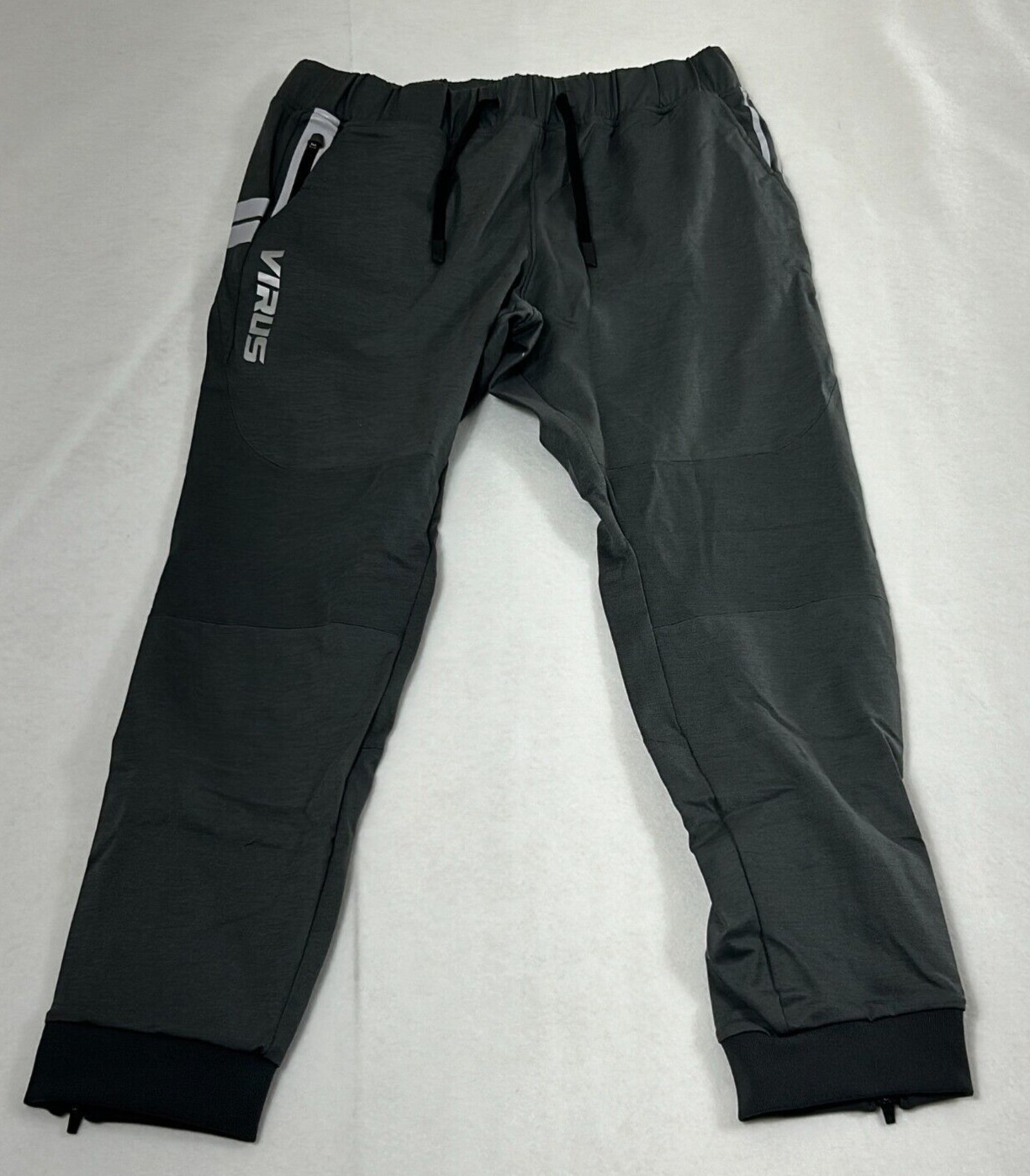 Virus Active Jogger Pants Gray Functional Fit Lightweight Size L Unisex Adults