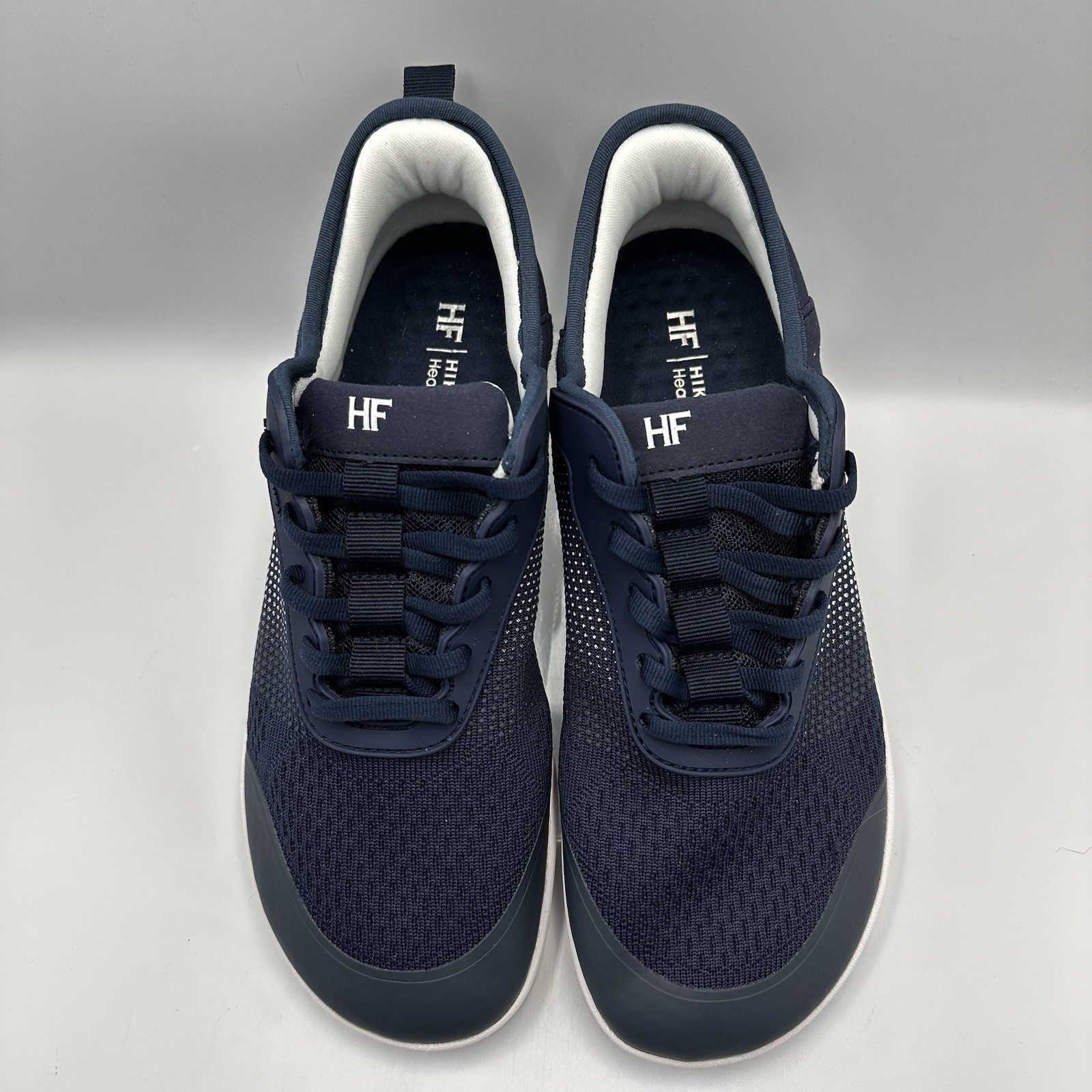 Hike HF Stride Blue White Barefoot Sneakers Sz EU 44 M 11-11.5 W 13-13.5 Ltwt
