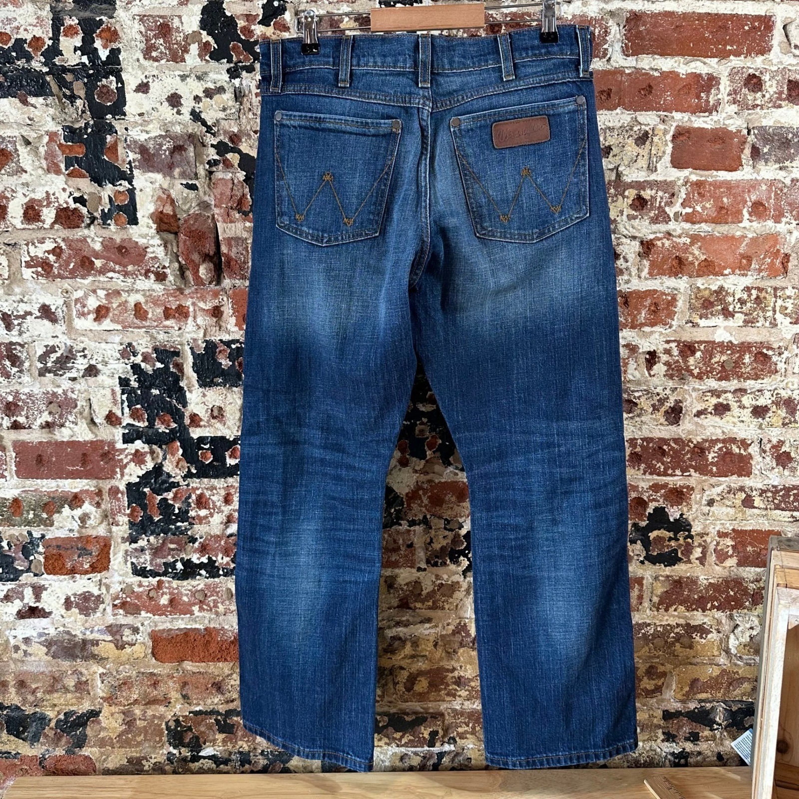 Wrangler Retro Relaxed Boot Blue Jeans Western Bootcut Mens 32×30