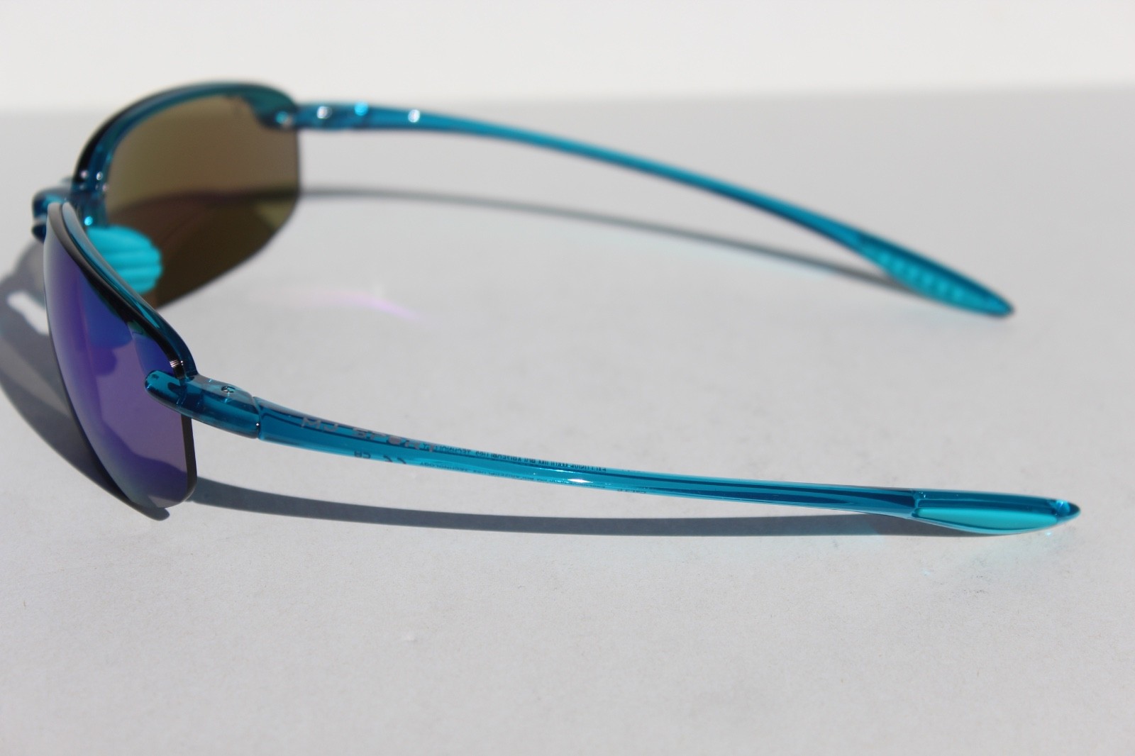 MAUI JIM Hookipa POLARIZED Sunglasses B407-03 Transparent Blue/Maui Blue NEW