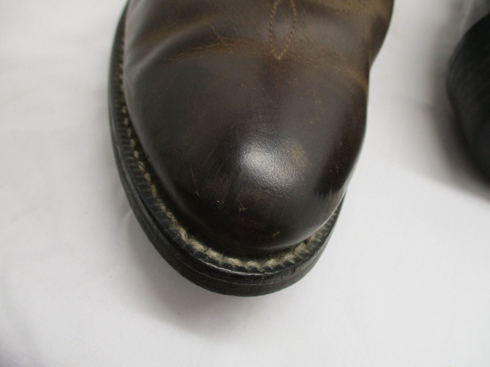 Ariat Heritage Brown Leather Cowboy Western Boots Mens Size 9.5 EE Style 34725