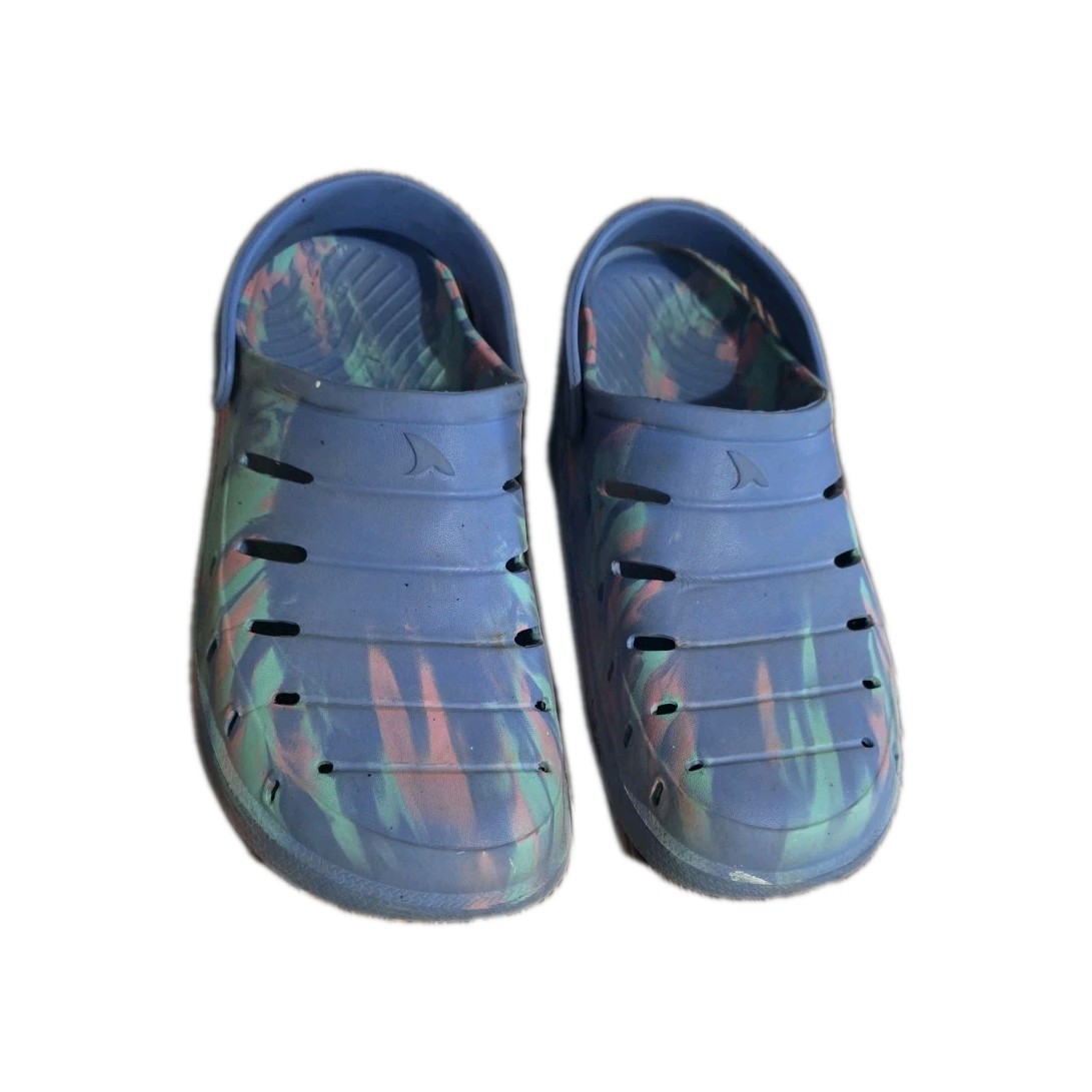 Rugged Shark Women’s Size 9 Slip on Rubber Clog Shoes Back Heel Strap Lightweig