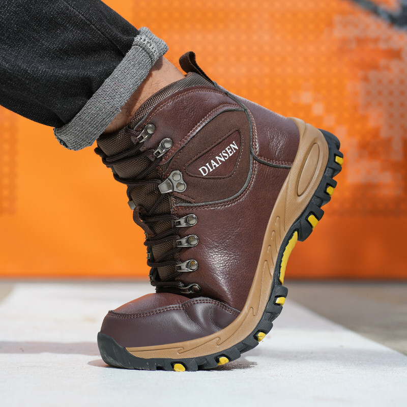 Men Work Shoes Waterproof Safety Shoes New Anti-Puncture Indestructible Shoes