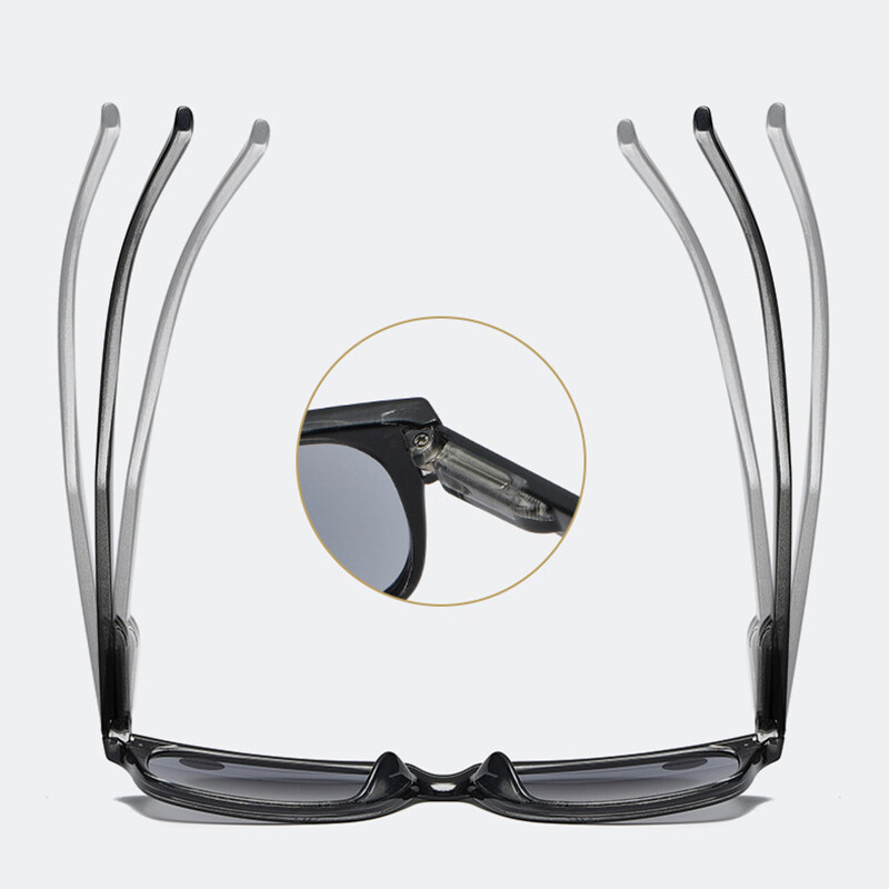 Men Women Tinted Reading Glasses Classic Outdoor Square Grey lenses Sunglasses