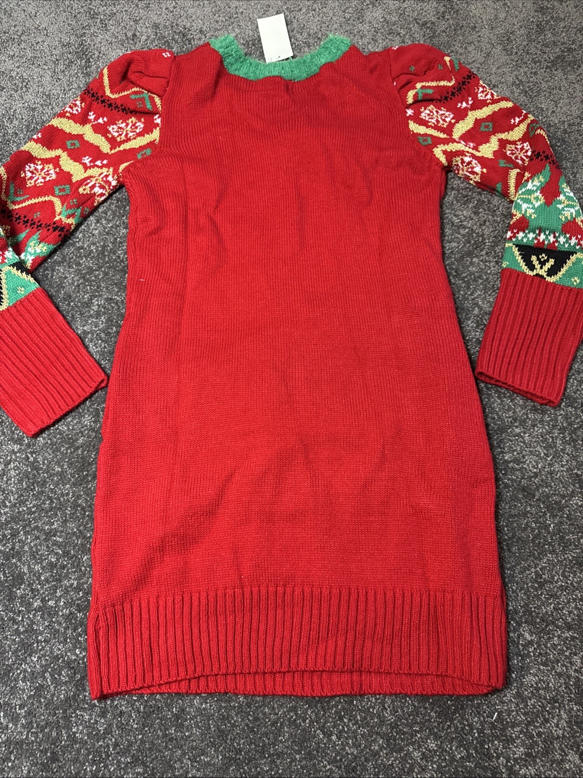 33 Degrees Womens Multicolor Sweater dress Size XS Christmas Holiday giraffes