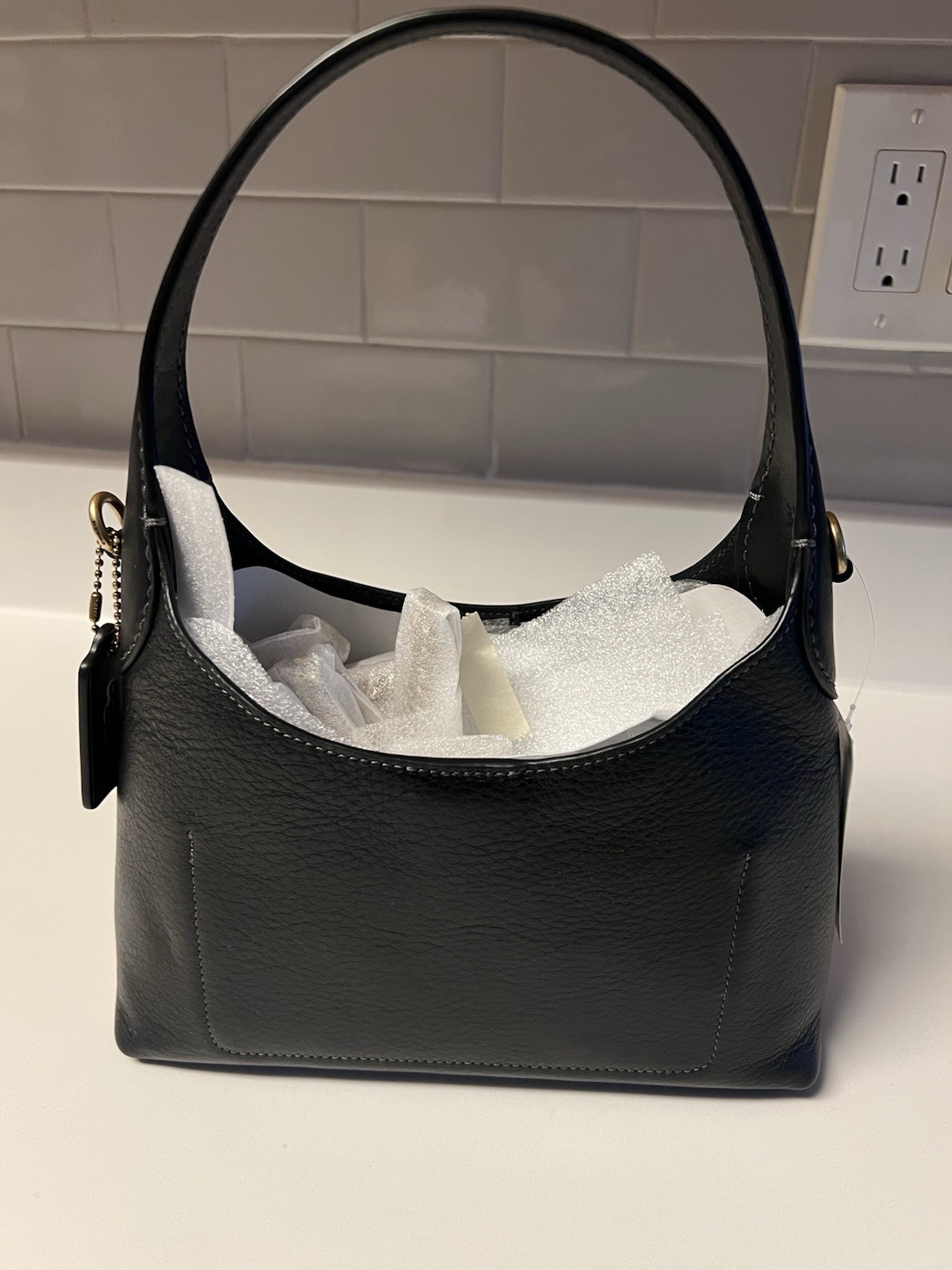 Coach Brooklyn 23 In Brass/Black. CW614. NWT.