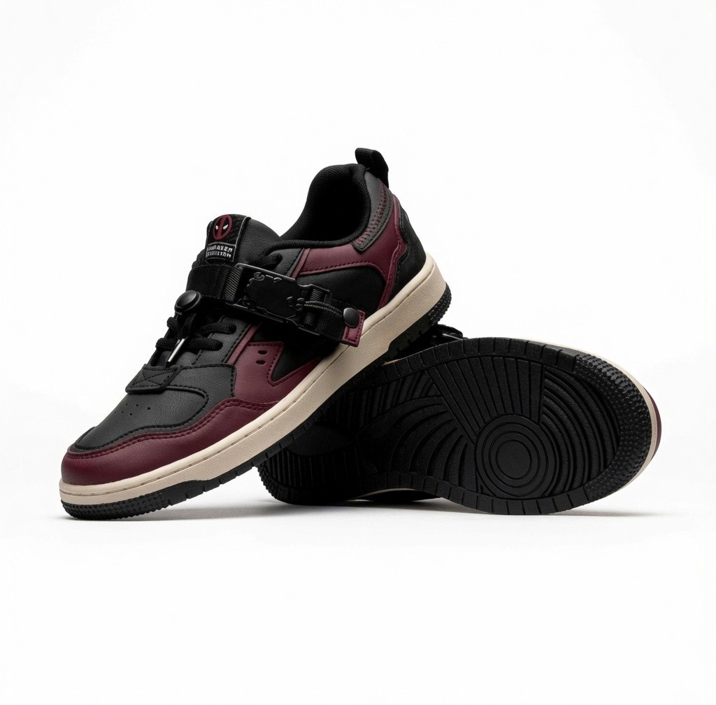 Sneakers Men Deadpool Specialized Low Top Sneakers For Men Deadpool Edition
