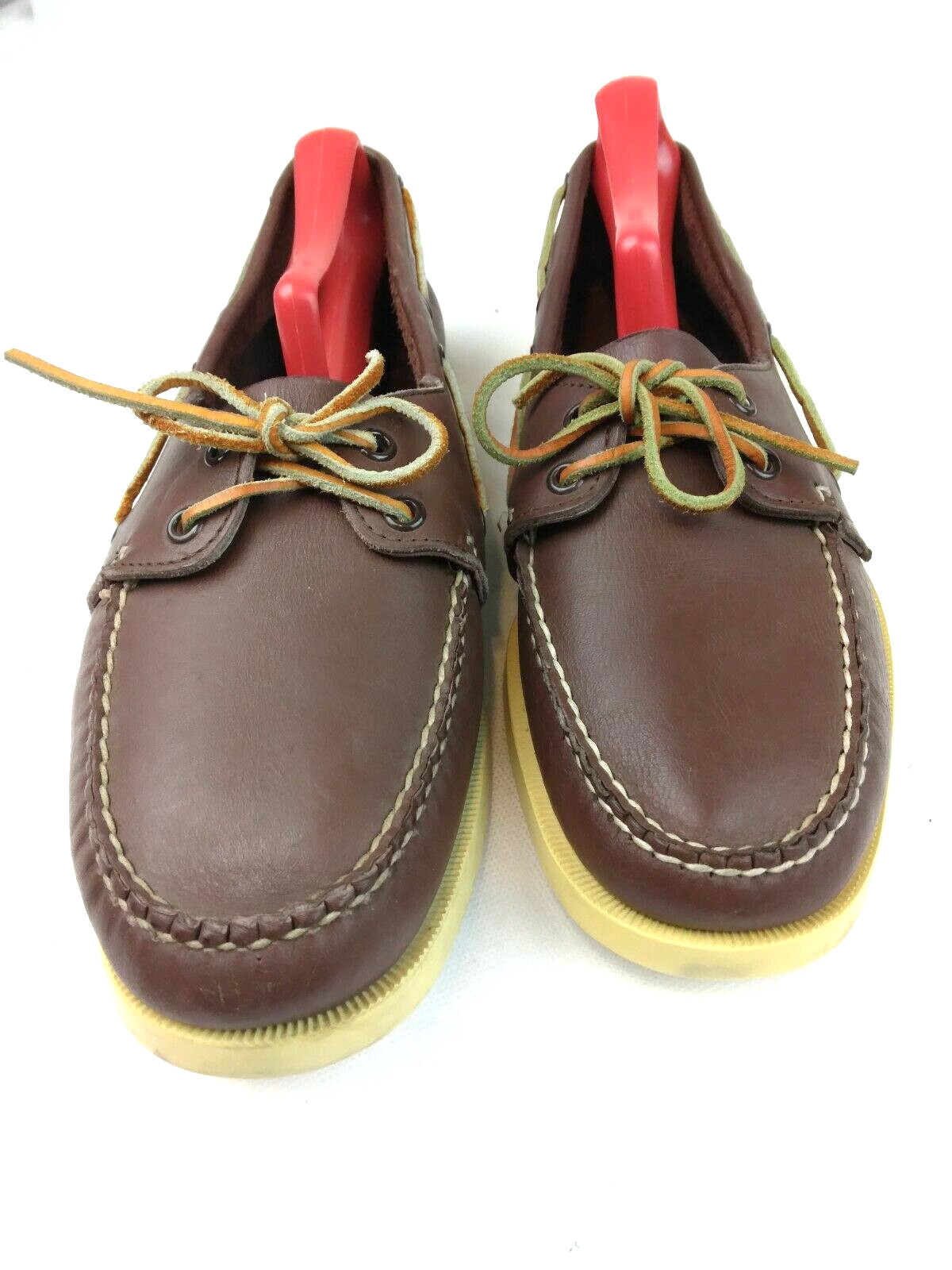 Norsport Mens Brown Leather Boat Shoe Loafer Casual 8.5M