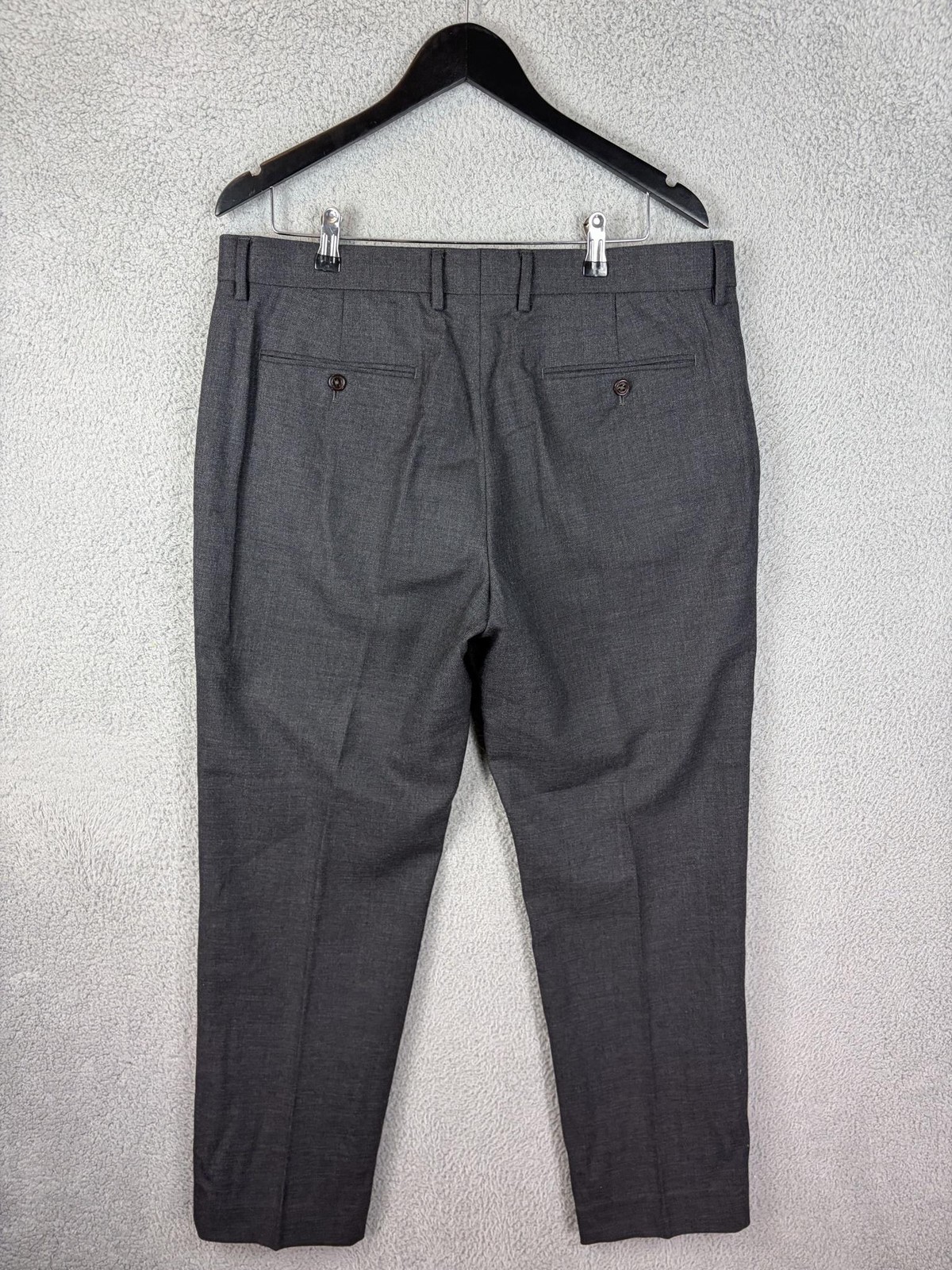 J.Crew Bowery Dress Pants Mens 36×32 Gray Classic Fit Wool Lined Business Office