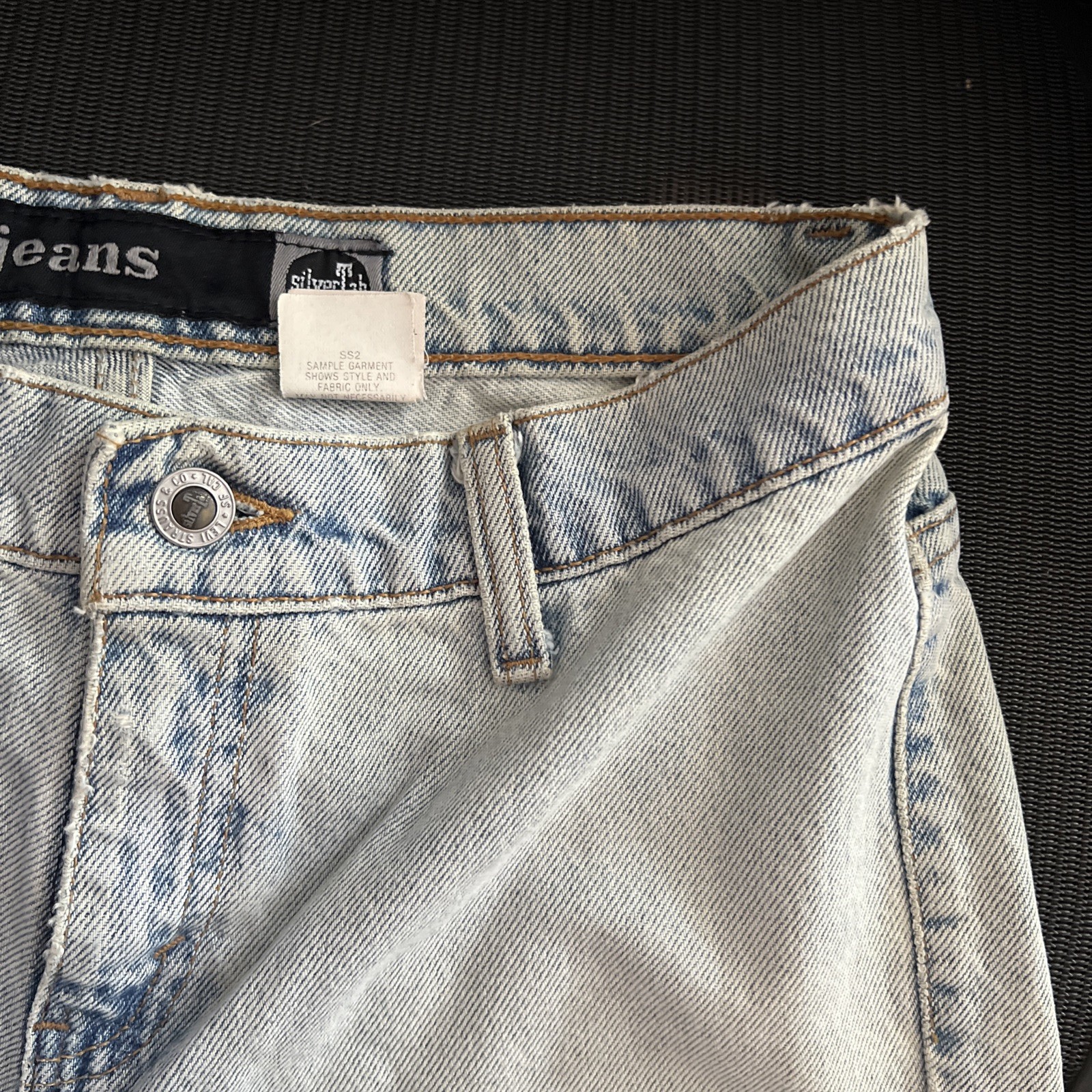 Vtg LEVI’S Silvertab Jeans Women’s Jr 9 M Light Wash 100% Cotton Straight Denim