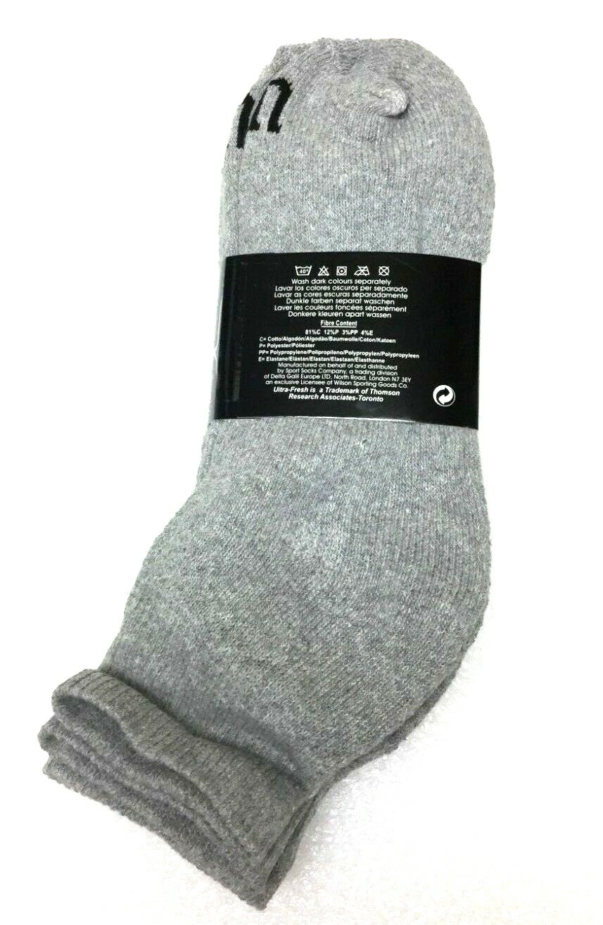 Wilson Quarter Socks, Men’s Cotton Ultra Fresh Protection Athletic, Size 10-13