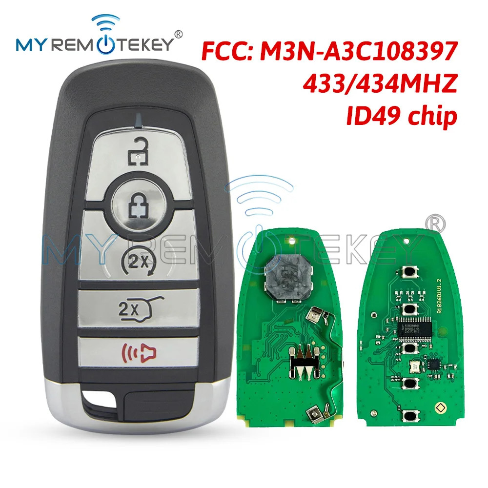 Smart key 902Mhz ID49 NXP chip for Ford Edge Expedition Explorer Escape Lincoln