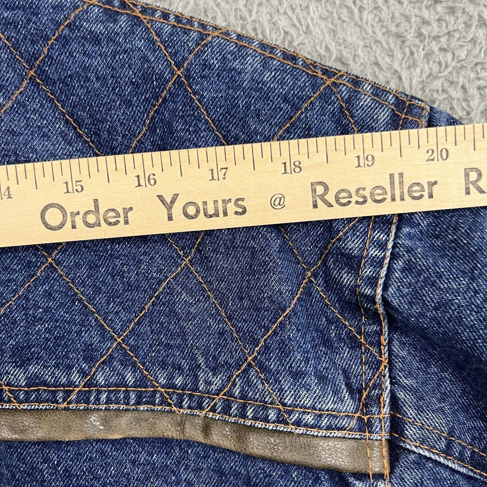 Vintage Retro Denim Jacket Womens Medium Oversized Western Ranchwear Chore 90s