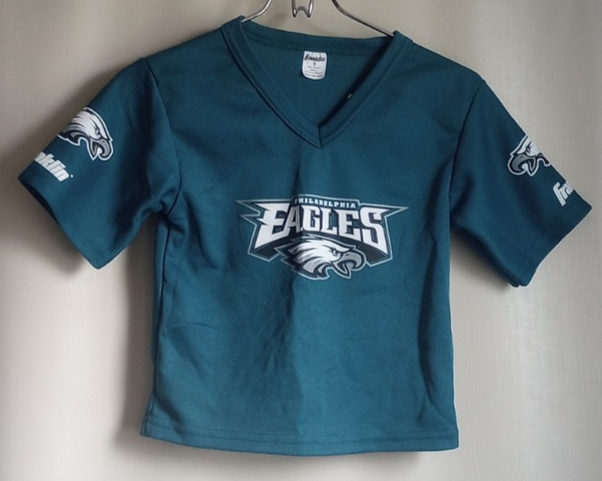 Vintage 1990s Franklin Little Kid Small Philadelphia Eagles Midnight Green Shirt