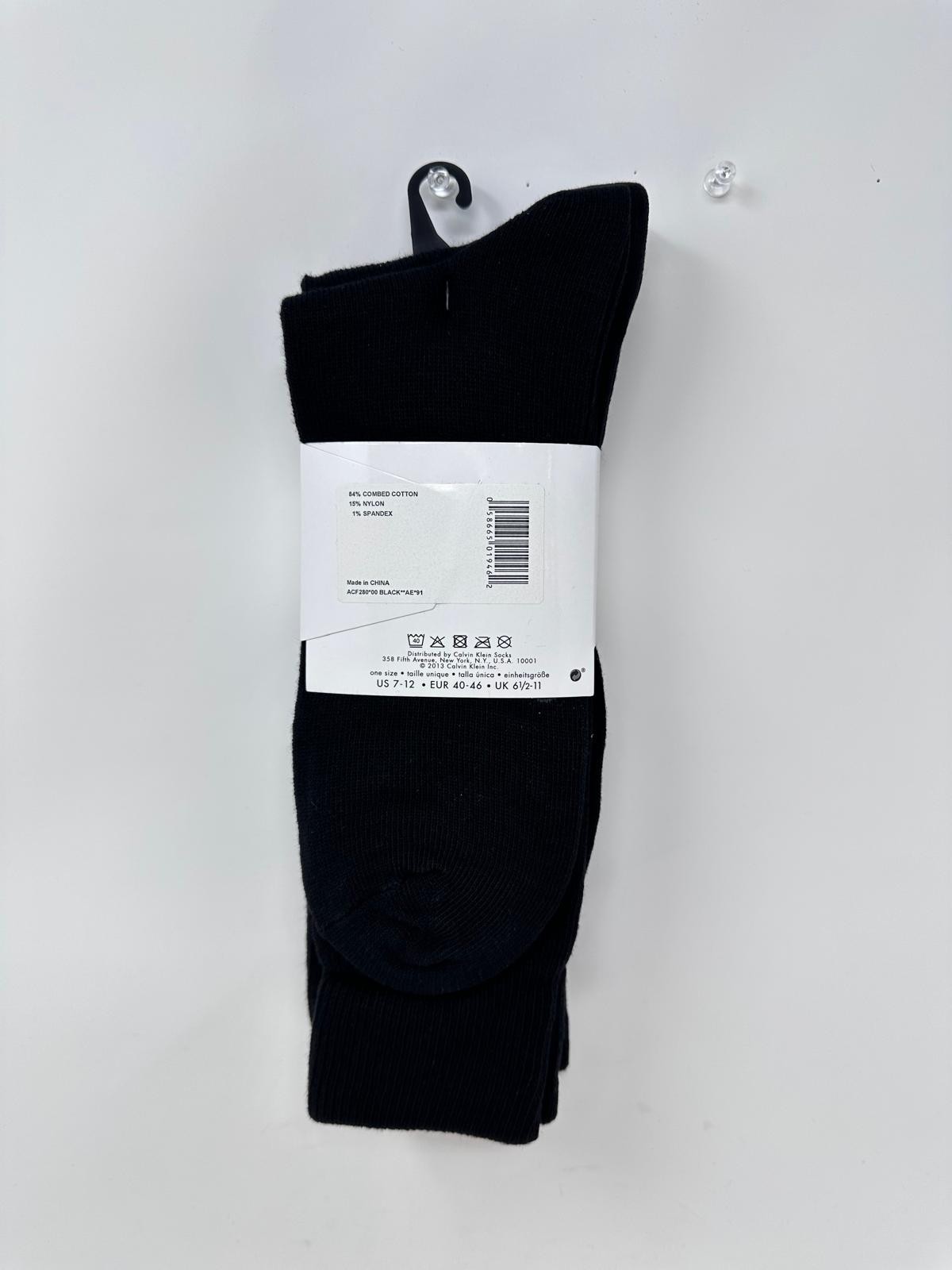 Calvin Klein Men’s 4-Pack Patterned Dress Socks – US: 7-12, Black, A3(D179T)