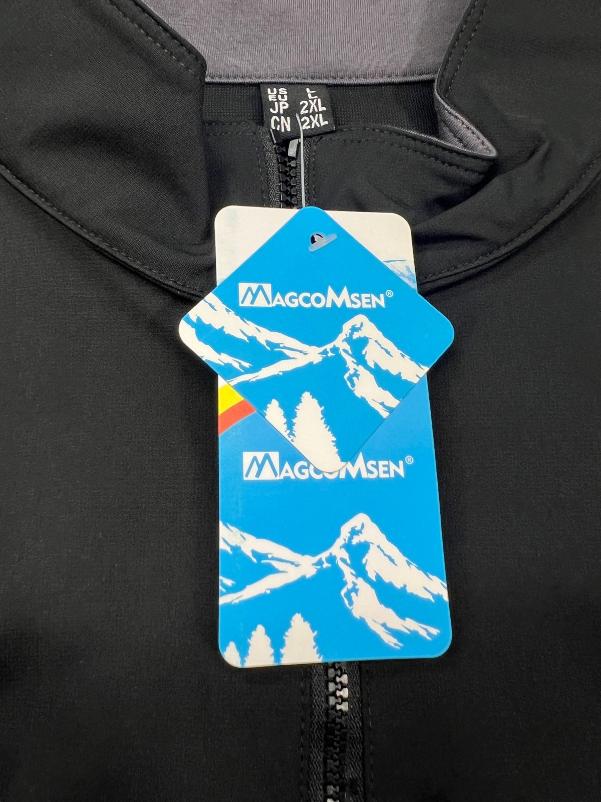 Magcomsen Mens Tactical Combat Shirt Large Gray Quarter Zip Long Sleeve Military