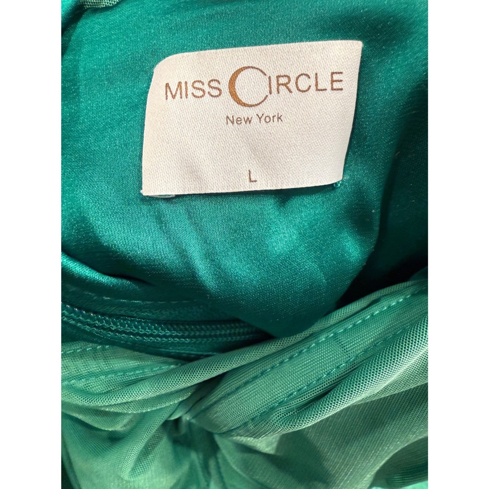 Mrs. Circle L Holly Green Crystallized Corset Dress Evening Gown Regency Prom