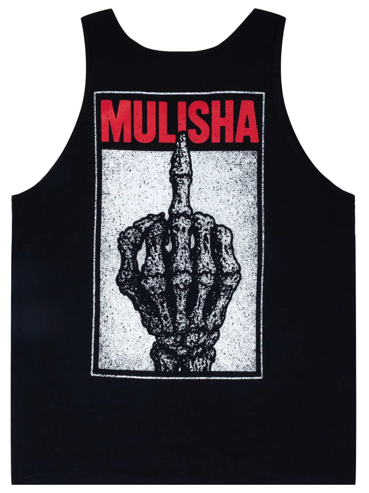 Metal Mulisha Men’s Flipper Tank Top Motocross Brand Skeleton Hand Flipping Bird