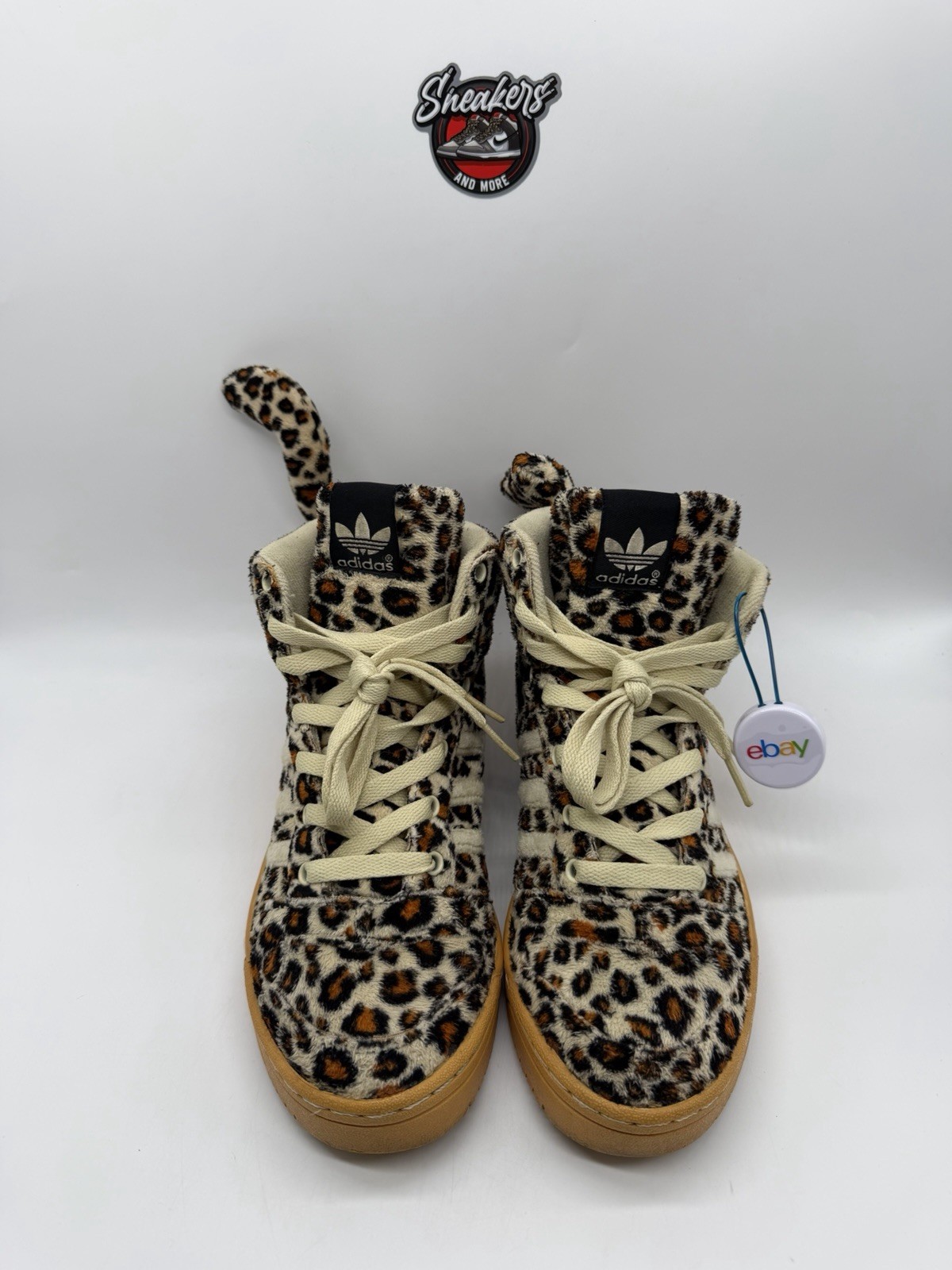 Adidas Jeremy Scott Leopard Cheetah Animal Tail Wings Bear Men’s V24536 Size 7