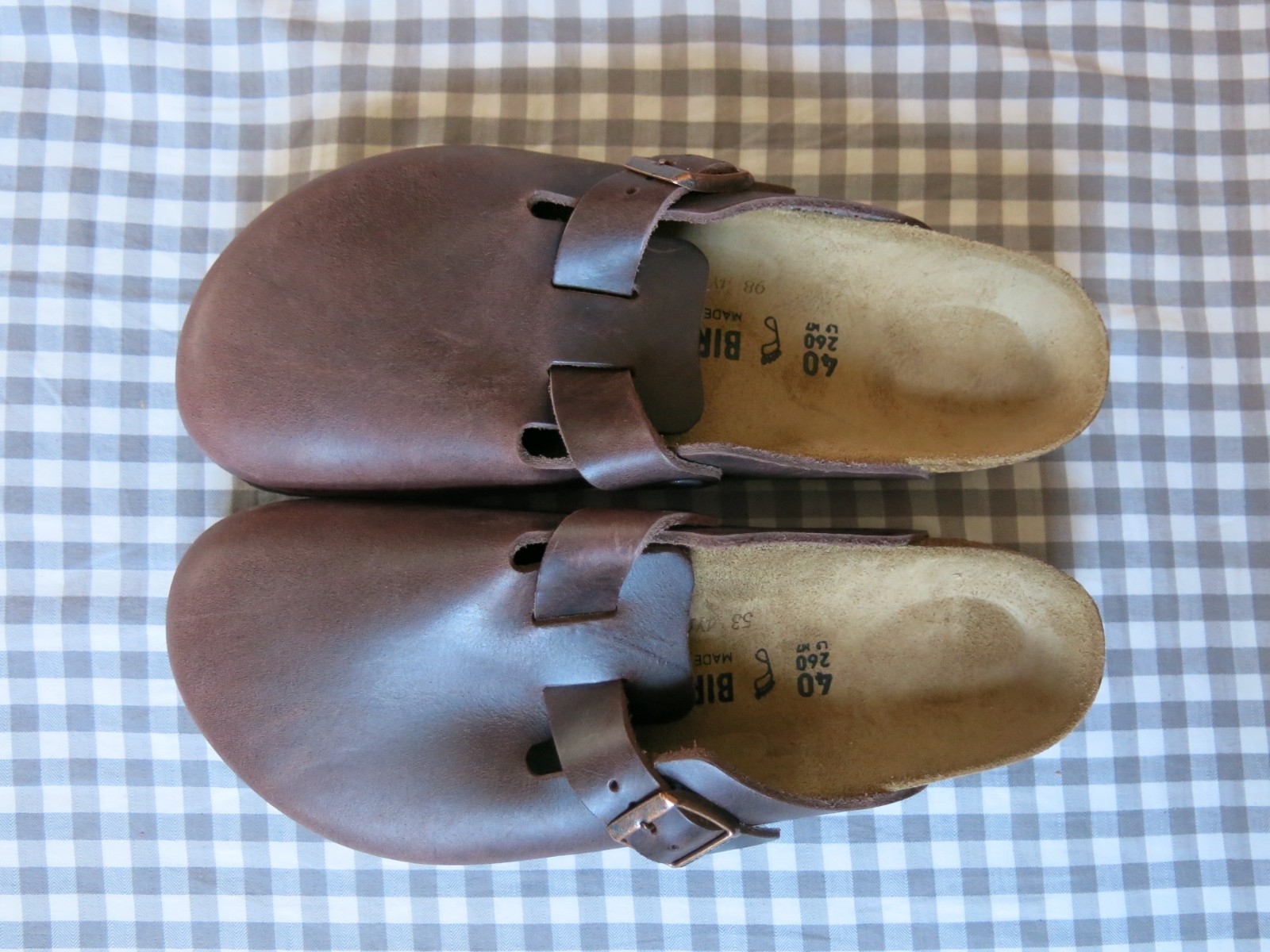 Birkenstock Boston Oiled Leather clogs Habana EU 40 US women 9-9.5 regular/wide
