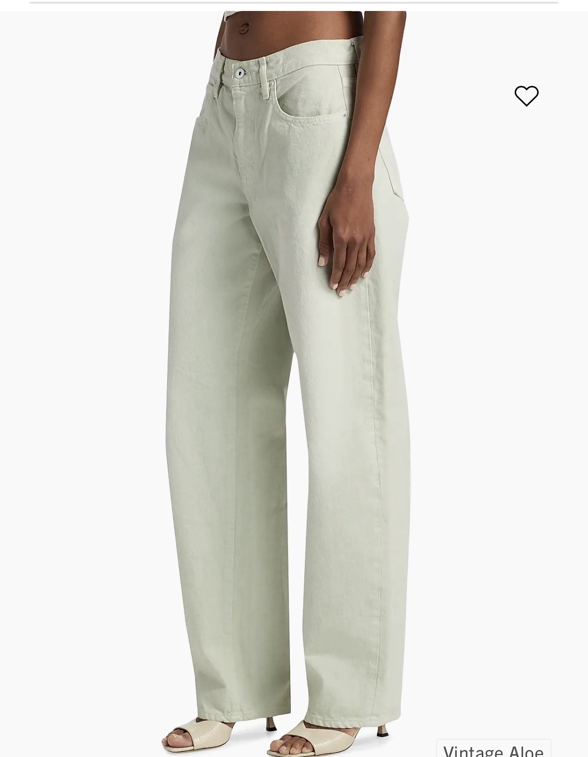 SLVRLAKE Tess Straight-Leg Jeans Size 25 Vintage Aloe NWT