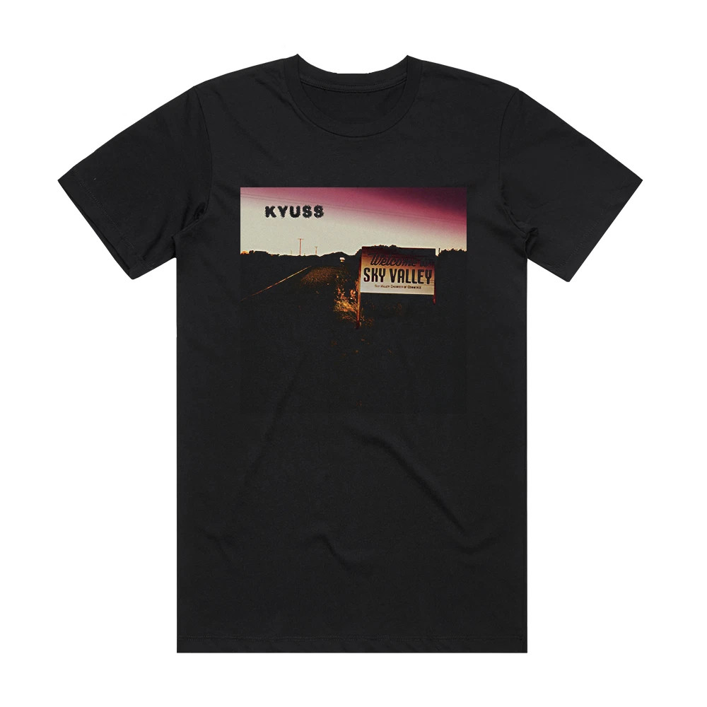 New Popular Kyuss Band Black T-Shirt Cotton Full Size