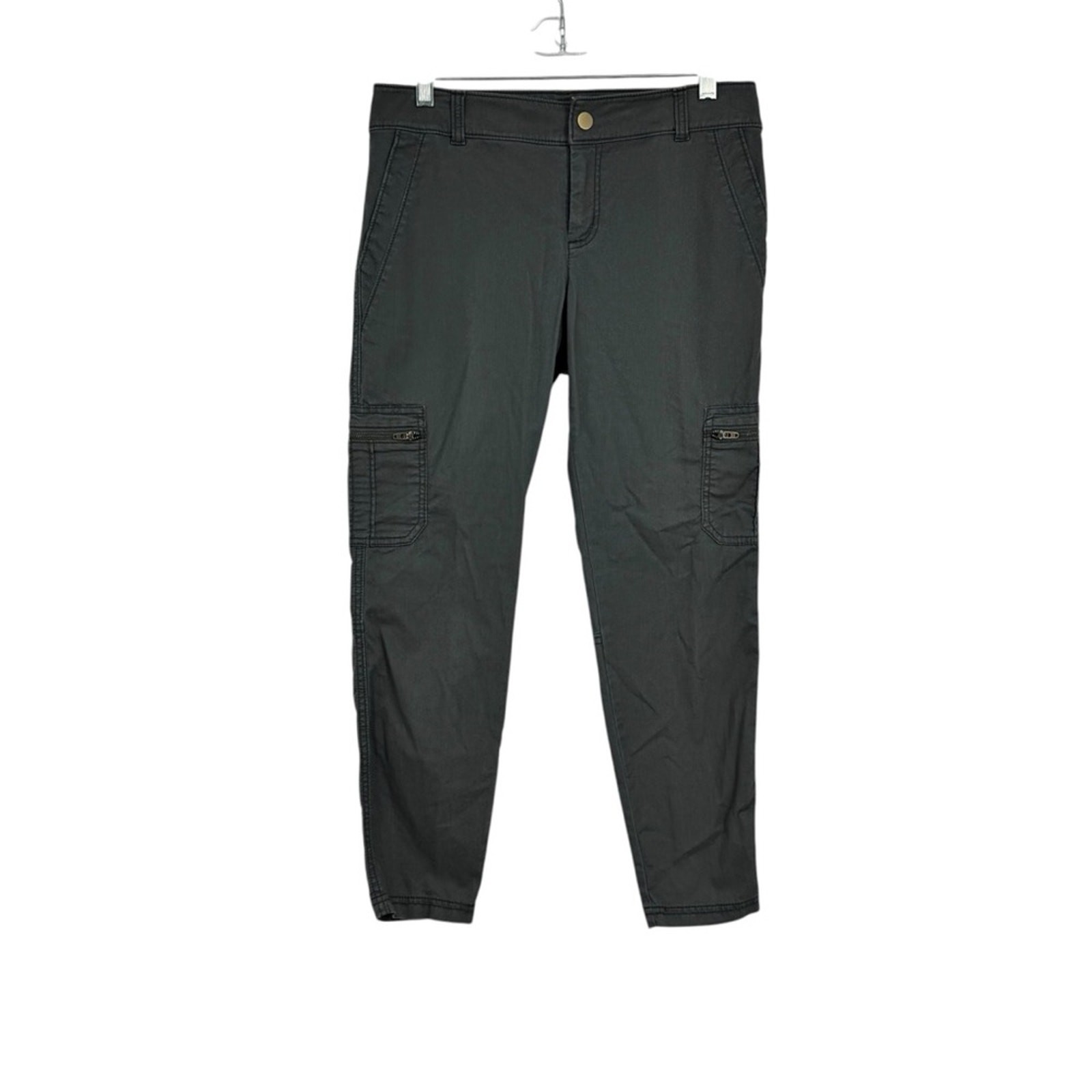 Women’s Athleta Size 6 Gray Cotton/Nylon/Spandex Cargo Pants