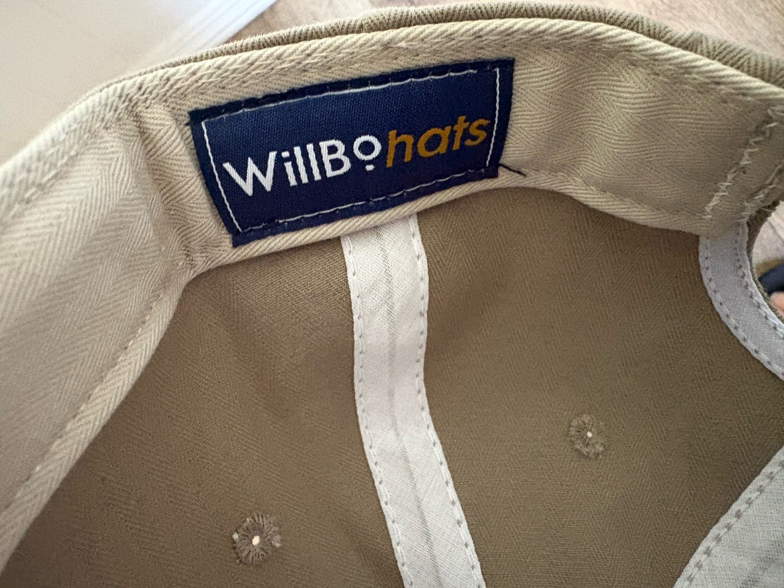 Hat WILLBO William Bowen Khaki W USA Snapback Hat New No Tag One Size