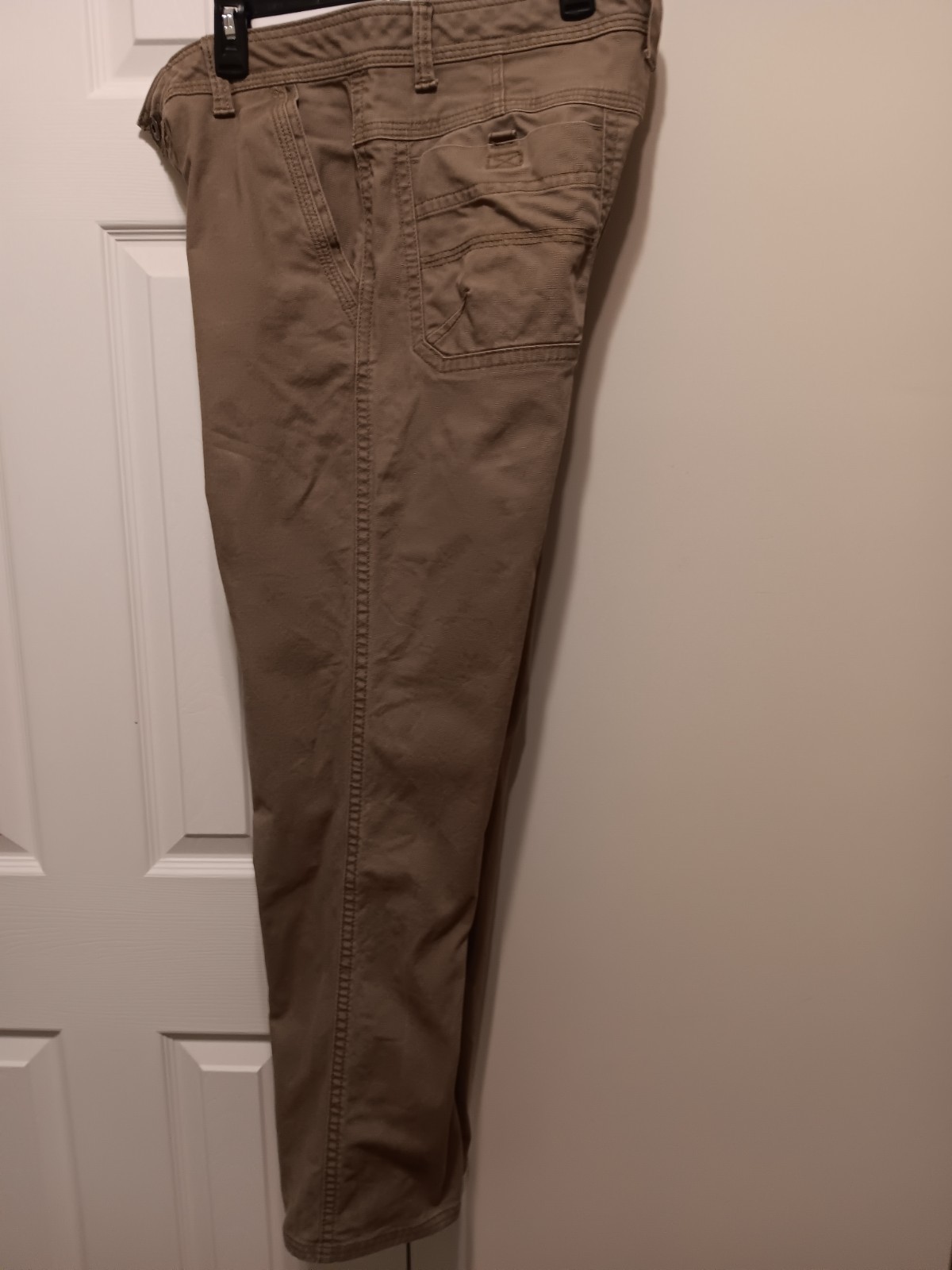 Legendary Outfitters Mens Heavyweight Canvas Utility Work Pants Brown/Tag 34×32