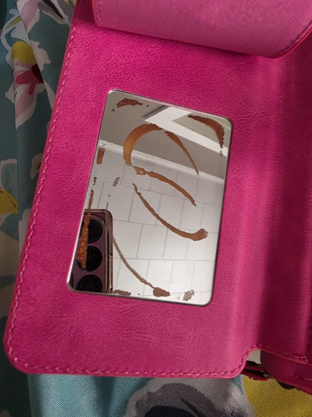 BRG Pink Zip-Around Wristlet Wallet, Snap Closure, Card Slots & ID Window