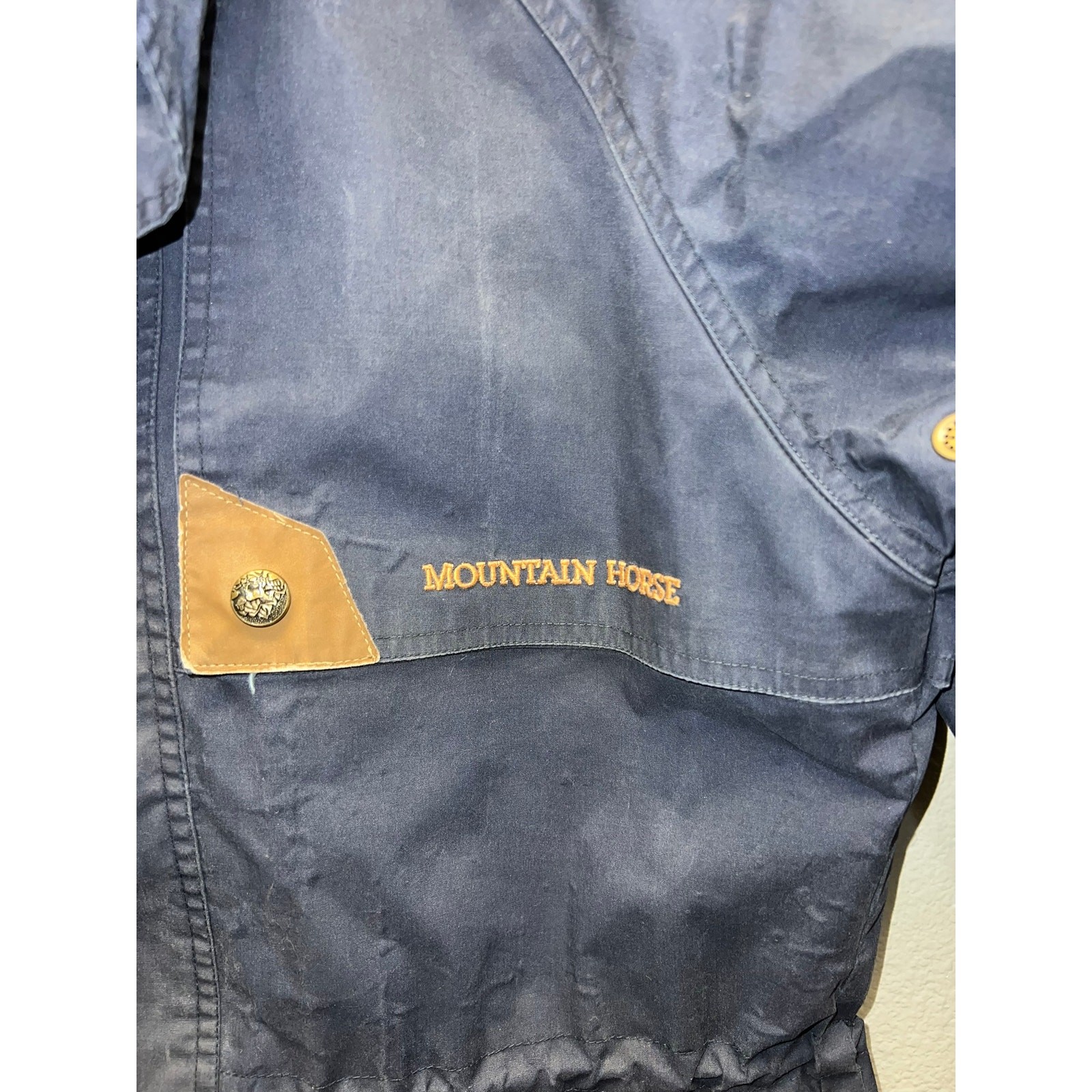 Vintage Womens Mountain Horse Jacket Techinal Riding Wear Blue VTG Small