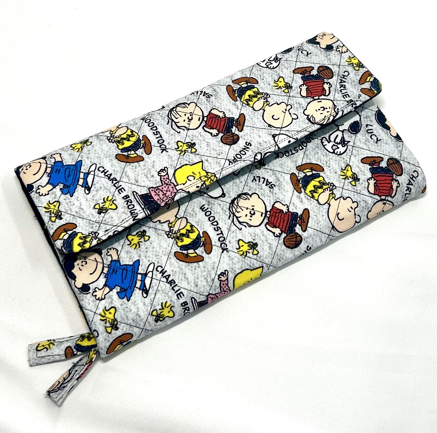 New Handmade Quilted Peanuts Gang Snoopy 11×13” Purse & Wallet