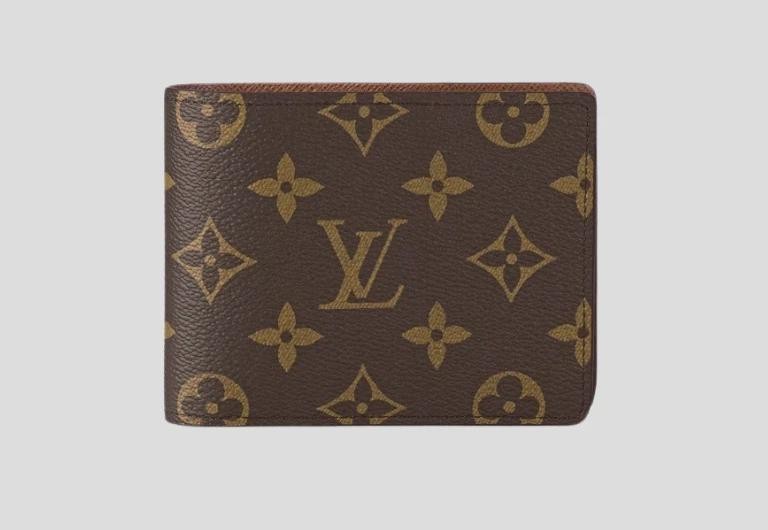 Louis Vuitton Brown Logo Bifold Men’s Wallet Folding- Free Shipping