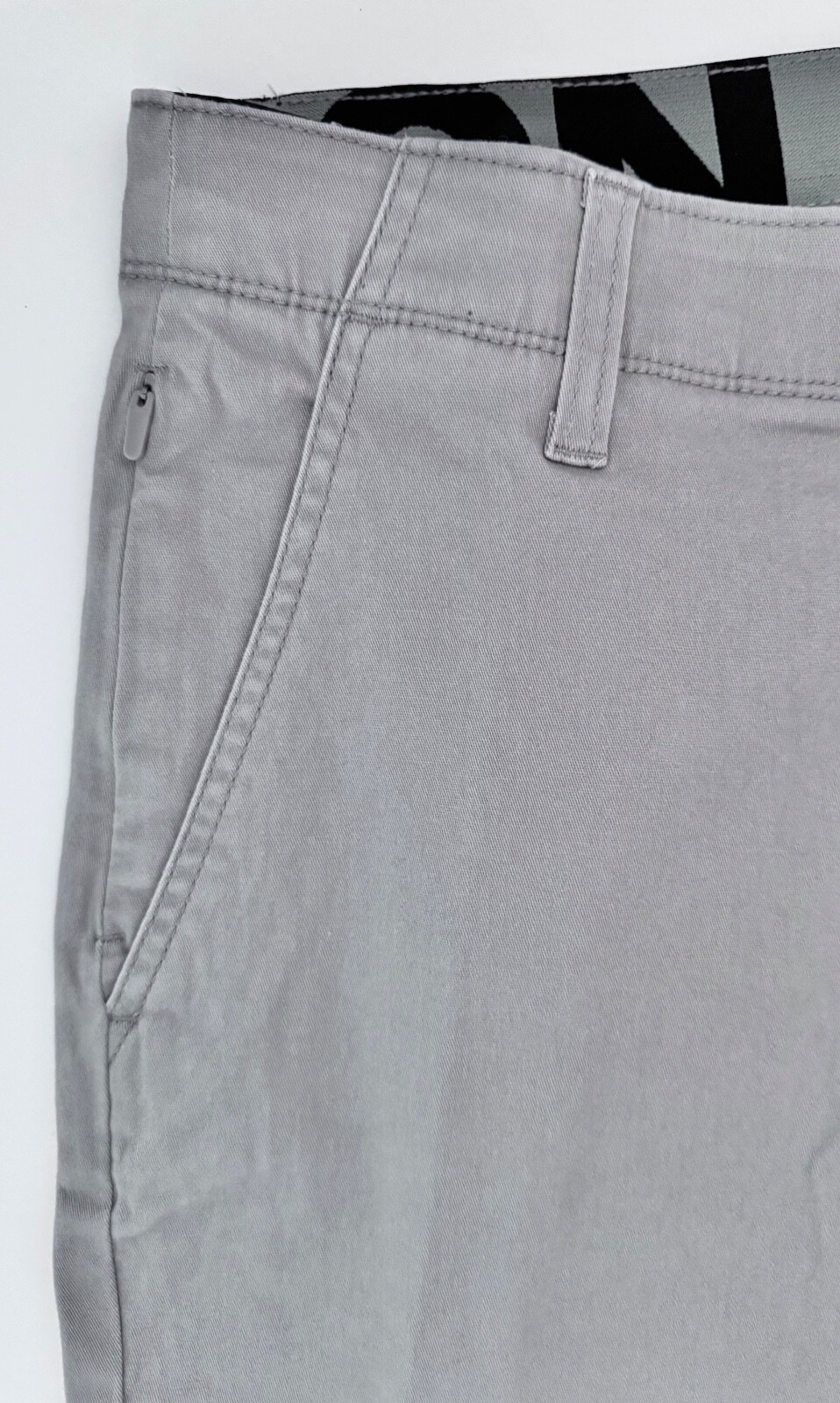 IRON CO Men’s Stretch Shorts (SIZE 30) Flex Waist Flat Front LUNAR GREY New Tag!